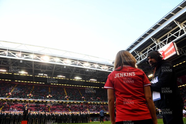 250223 - Wales v England - Guinness Six Nations 2023 - Katherine Jenkins ahead of performing