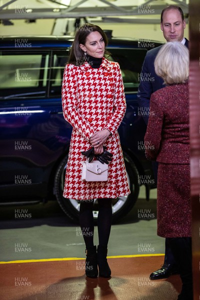 250223 - Wales v England - Guinness 6 Nations - Princess of Wales, Kate arrives at the Principality Stadium