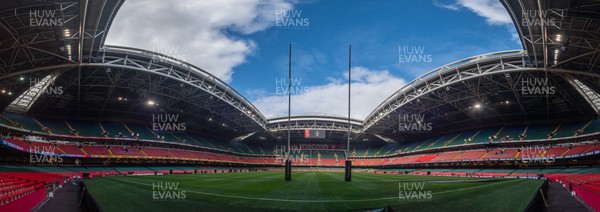 250223 - Wales v England - Guinness Six Nations - A general view of Principality Stadium before the match