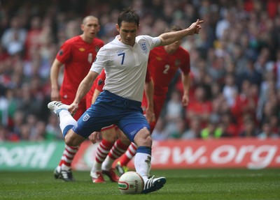 26.03.11 - Wales v England, UEFA Euro 2012 Qualifier -  Frank Lampard scores goal from the penalty spot 