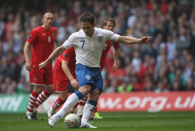 26.03.11 - Wales v England, UEFA Euro 2012 Qualifier -  Frank Lampard scores goal from the penalty spot 