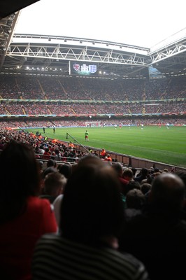 26.03.11 - Wales v England, UEFA Euro 2012 Qualifier -  General view of the Millennium Stadium during the match 