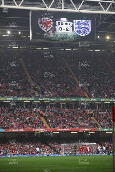 26.03.11 - Wales v England, UEFA Euro 2012 Qualifier -  General view of the Millennium Stadium during the match 
