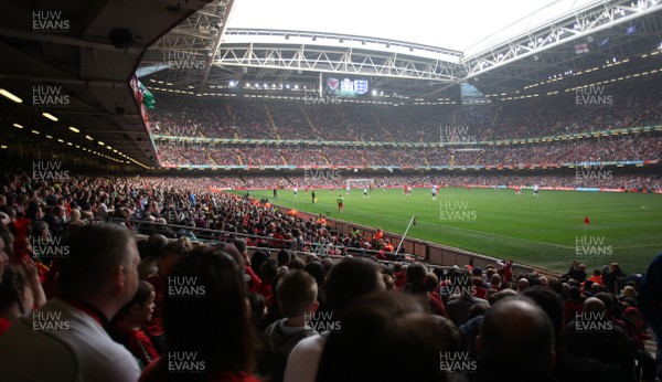 26.03.11 - Wales v England, UEFA Euro 2012 Qualifier -  General view of the Millennium Stadium during the match 