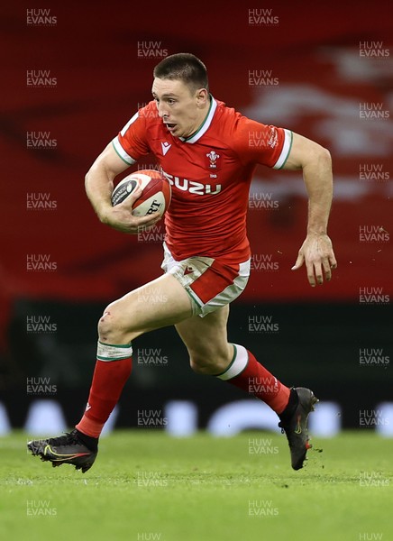 270221 - Wales v England - Guinness 6 Nations - Josh Adams of Wales