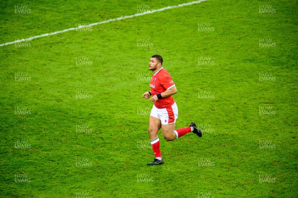 270221 - Wales v England - Guinness Six Nations - Leon Brown of Wales 