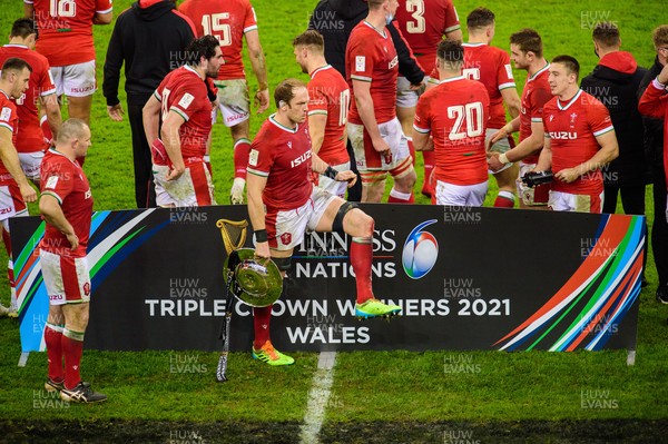 270221 - Wales v England - Guinness Six Nations - Alun Wyn Jones of Wales 