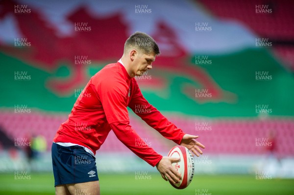 281120 - Wales v England - Autumn Nations Cup 2020 - Owen Farrell of England ahead of the game 