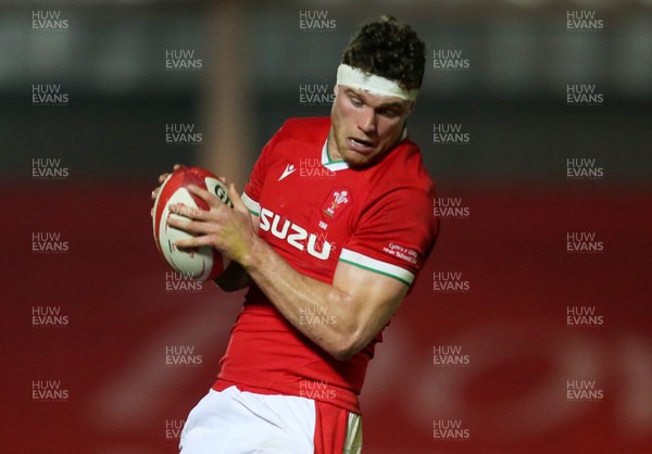 281120 - Wales v England - Autumn Nations Cup 2020 - Will Rowlands of Wales