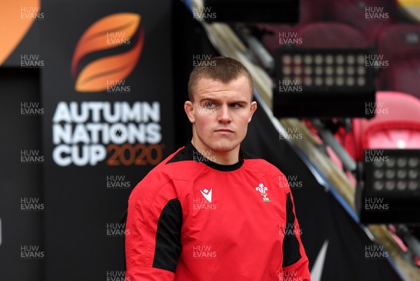 281120 - Wales v England - Autumn Nations Cup - Shane Lewis-Hughes of Wales