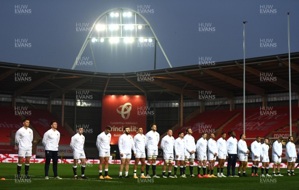 281120 - Wales v England - Autumn Nations Cup - England during anthems
