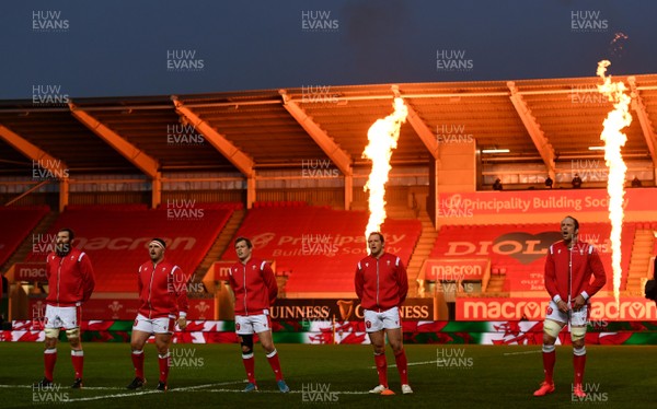 281120 - Wales v England - Autumn Nations Cup - Wales during anthems