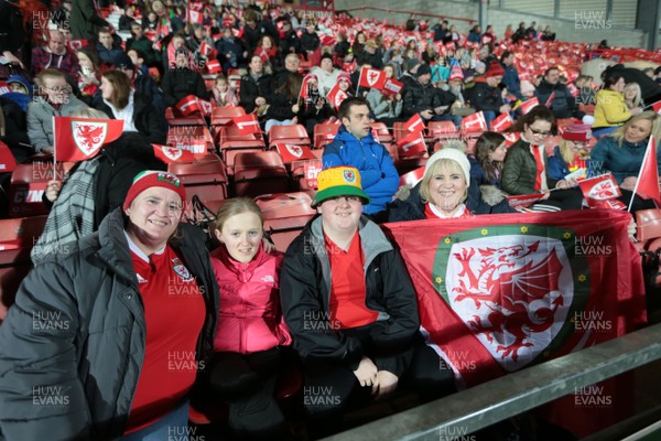 060320 - Wales v Estonia - Women's International Friendly - Wales supporters
