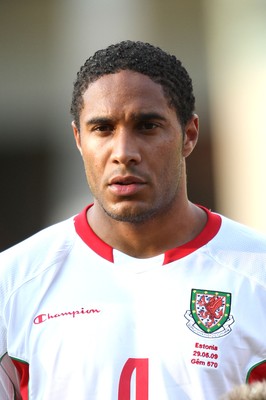 29.05.09 - Wales v Estonia, International Friendy, Llanelli -  Wales' Ashley Williams   
