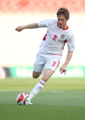 29.05.09 - Wales v Estonia, International Friendy, Llanelli -  Wales' Aaron Ramsey   