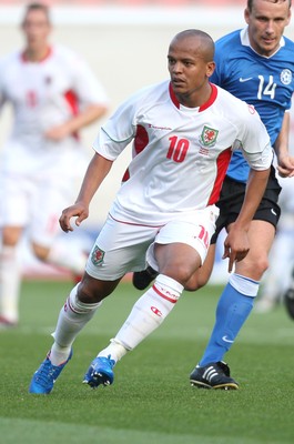 29.05.09 - Wales v Estonia, International Friendy, Llanelli -  Wales' Robert Earnshaw     