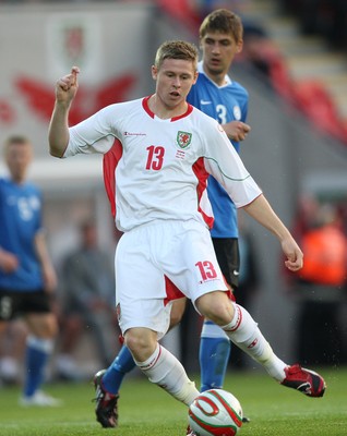 29.05.09 - Wales v Estonia, International Friendy, Llanelli -  Wales' Simon Church      