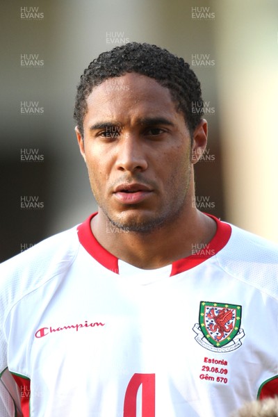 29.05.09 - Wales v Estonia, International Friendy, Llanelli -  Wales' Ashley Williams   