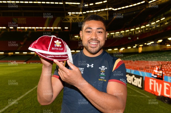 011015 - Wales v Fiji - Rugby World Cup 2015 -Taulupe Faletau with his 50th cap