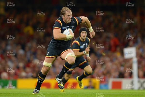 011015 - Wales v Fiji - Rugby World Cup 2015 -Alun Wyn Jones of Wales