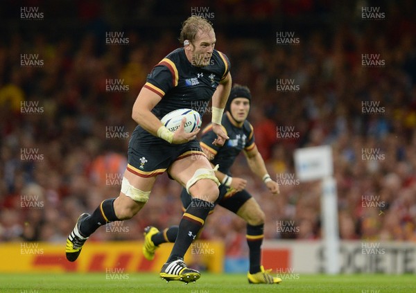 011015 - Wales v Fiji - Rugby World Cup 2015 -Alun Wyn Jones of Wales