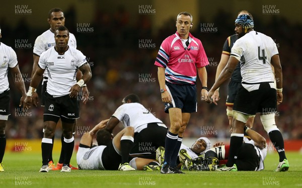 011015 - Wales v Fiji - Rugby World Cup - Referee John Lacey