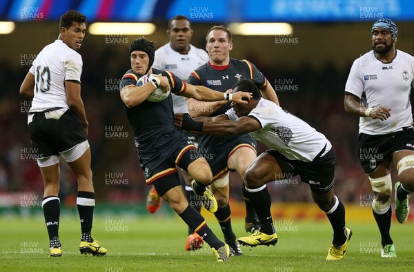 011015 - Wales v Fiji - Rugby World Cup - Matthew Morgan of Wales was a break