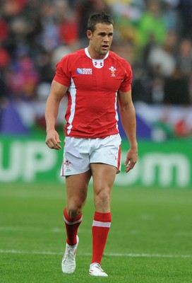 02.10.11 - Wales v Fiji - Rugby World Cup 2011 - Lee Byrne of Wales. 