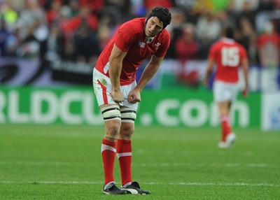 02.10.11 - Wales v Fiji - Rugby World Cup 2011 - Ryan Jones of Wales. 