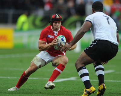 02.10.11 - Wales v Fiji - Rugby World Cup 2011 - Leigh Halfpenny of Wales. 