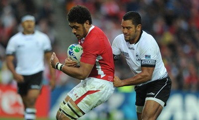 02.10.11 - Wales v Fiji - Rugby World Cup 2011 - Toby Faletau of Wales. 