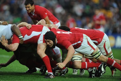 02.10.11 - Wales v Fiji - Rugby World Cup 2011 - Ryan Jones of Wales. 