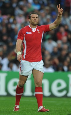 02.10.11 - Wales v Fiji - Rugby World Cup 2011 - Jamie Roberts of Wales. 