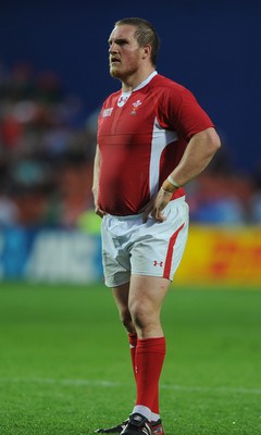 02.10.11 - Wales v Fiji - Rugby World Cup 2011 - Gethin Jenkins of Wales. 