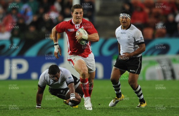 02.10.11 - Wales v Fiji - Rugby World Cup 2011 - George North of Wales breaks through. 