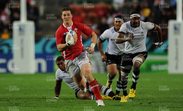 02.10.11 - Wales v Fiji - Rugby World Cup 2011 - George North of Wales breaks through. 