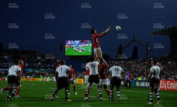 02.10.11 - Wales v Fiji - Rugby World Cup 2011 - Luke Charteris of Wales. 