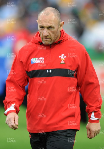 02.10.11 - Wales v Fiji - Rugby World Cup 2011 - Wales forwards coach Robin McBryde. 