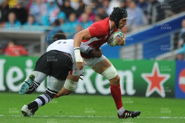 02.10.11 - Wales v Fiji - Rugby World Cup 2011 - Luke Charteris of Wales. 
