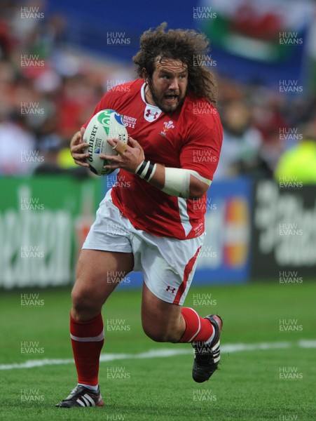 02.10.11 - Wales v Fiji - Rugby World Cup 2011 - Adam Jones of Wales. 