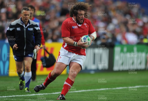 02.10.11 - Wales v Fiji - Rugby World Cup 2011 - Adam Jones of Wales. 