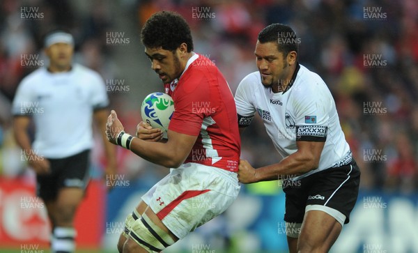 02.10.11 - Wales v Fiji - Rugby World Cup 2011 - Toby Faletau of Wales. 