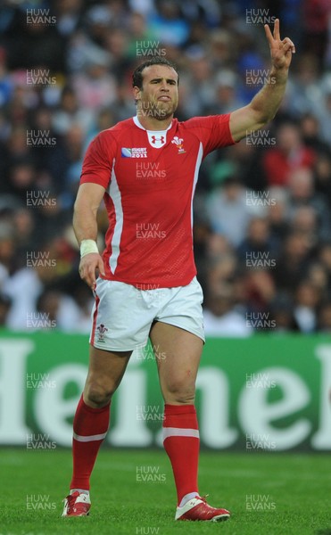 02.10.11 - Wales v Fiji - Rugby World Cup 2011 - Jamie Roberts of Wales. 