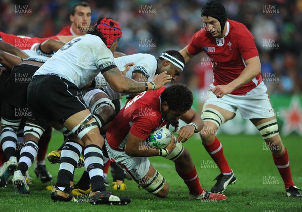 02.10.11 - Wales v Fiji - Rugby World Cup 2011 - Toby Faletau of Wales. 