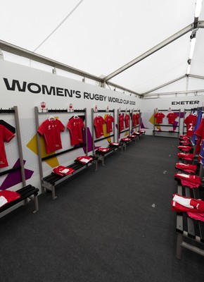 060925 - Wales v Fiji, Women’s Rugby World Cup - The Wales changing room ahead of the match
