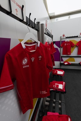 060925 - Wales v Fiji, Women’s Rugby World Cup - The Wales changing room ahead of the match