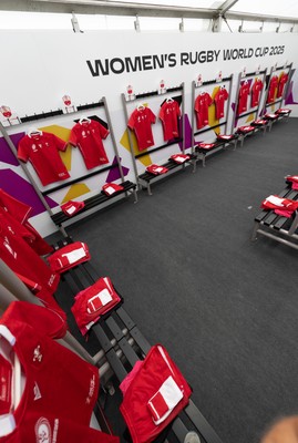 060925 - Wales v Fiji, Women’s Rugby World Cup - The Wales changing room ahead of the match