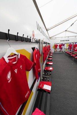 060925 - Wales v Fiji, Women’s Rugby World Cup - The Wales changing room ahead of the match