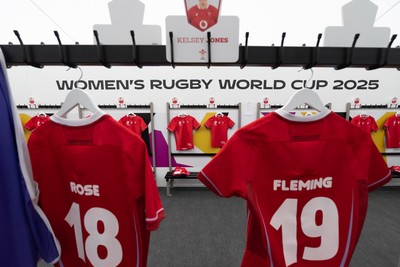 060925 - Wales v Fiji, Women’s Rugby World Cup - The Wales changing room ahead of the match