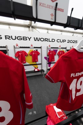 060925 - Wales v Fiji, Women’s Rugby World Cup - The Wales changing room ahead of the match